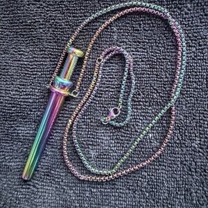 Incognito Large Bump Straw Pendant Necklace Snuff Tool Jewelry SNOGO Clone multi